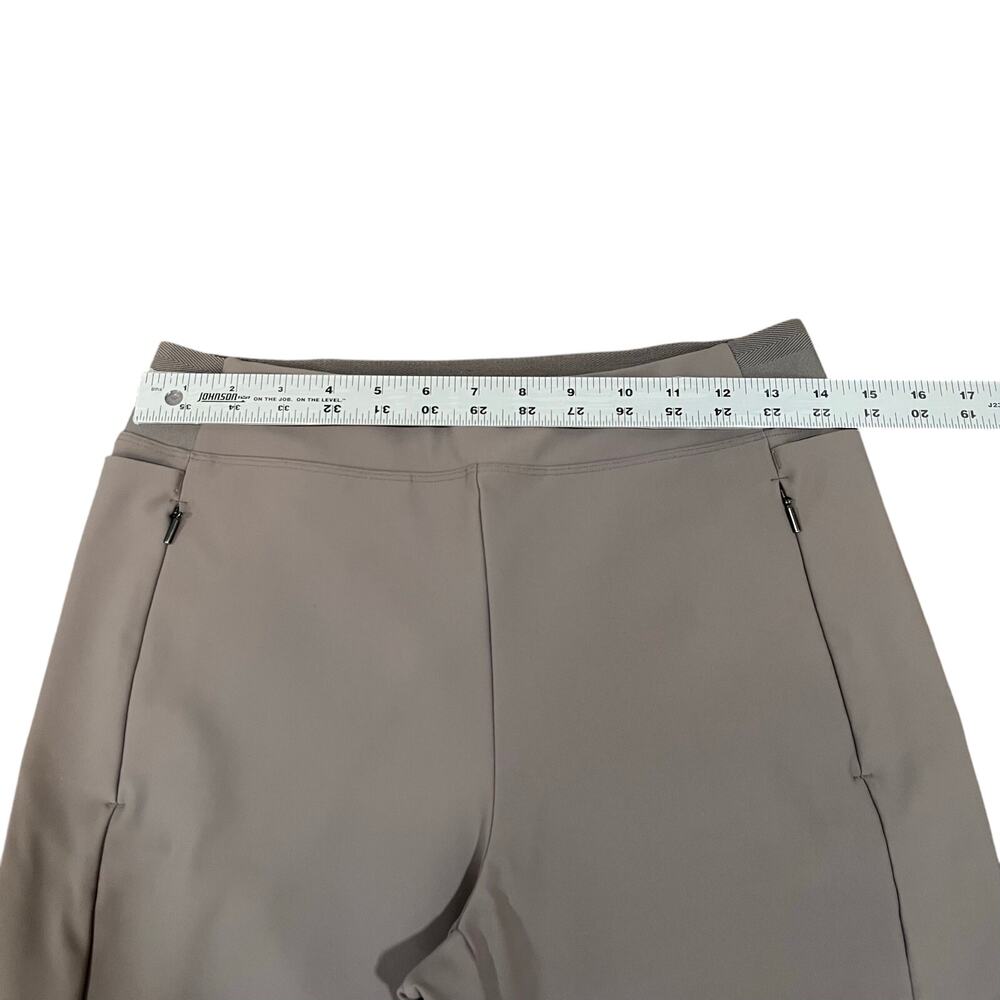 ATHLETA | Stellar Tight Legging Zip Ankle Skinny Pants Taupe Size 10 - Picture 7 of 9